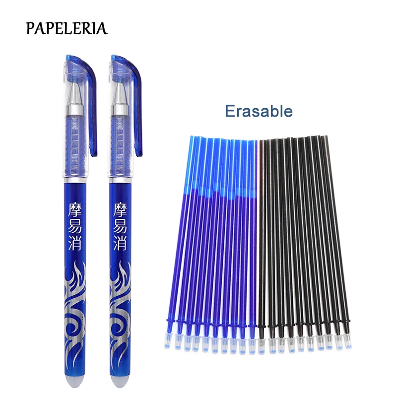 2 + 10 шт/набор стираемые гелевые ручки 0 5 мм стирающиеся стержень для заправки