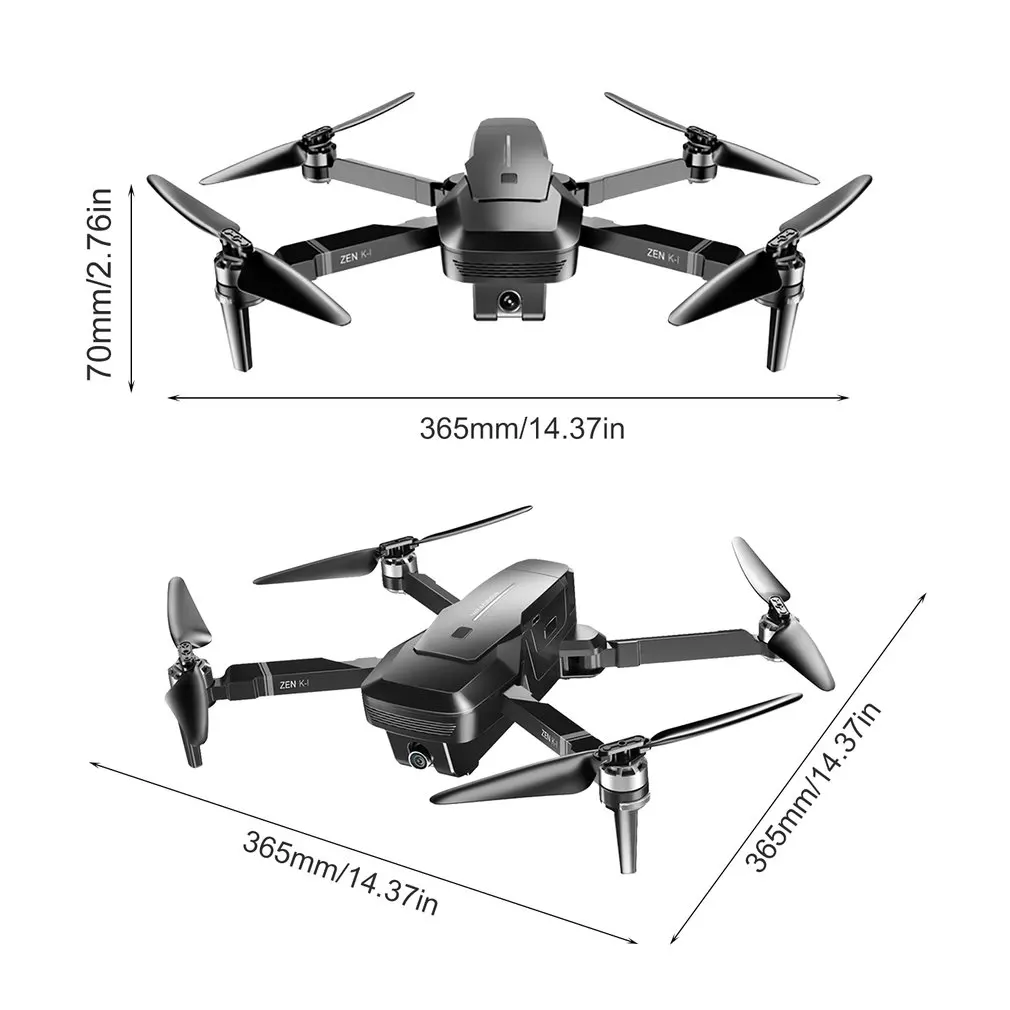 Visuo ZEN K1 GPS RC Drone with 4K HD Dual Camera Gesture Control 5G Wifi FPV Brushless Motor Flight 2.4G | Электроника