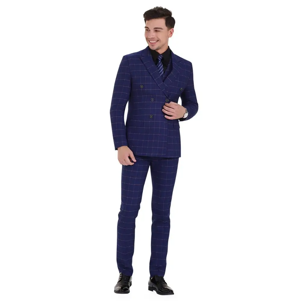 3 шт. мужские классические деловые костюмы в горошек | Мужская одежда