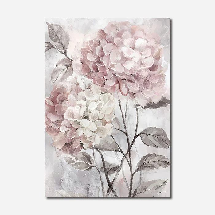 

Wall Art Canvas Painting Watercolor Pink Flowers Poster Modern Home Decor Nordic Print Wall Pictures for Living Room Decoration