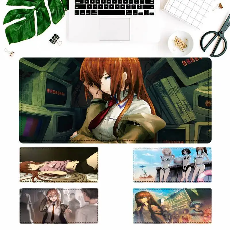 

Промоакция, коврик для мыши Steins Gate, коврик для ноутбука, ПК, Настольный коврик для большого игрового коврика для мыши Overwatch/CS GO