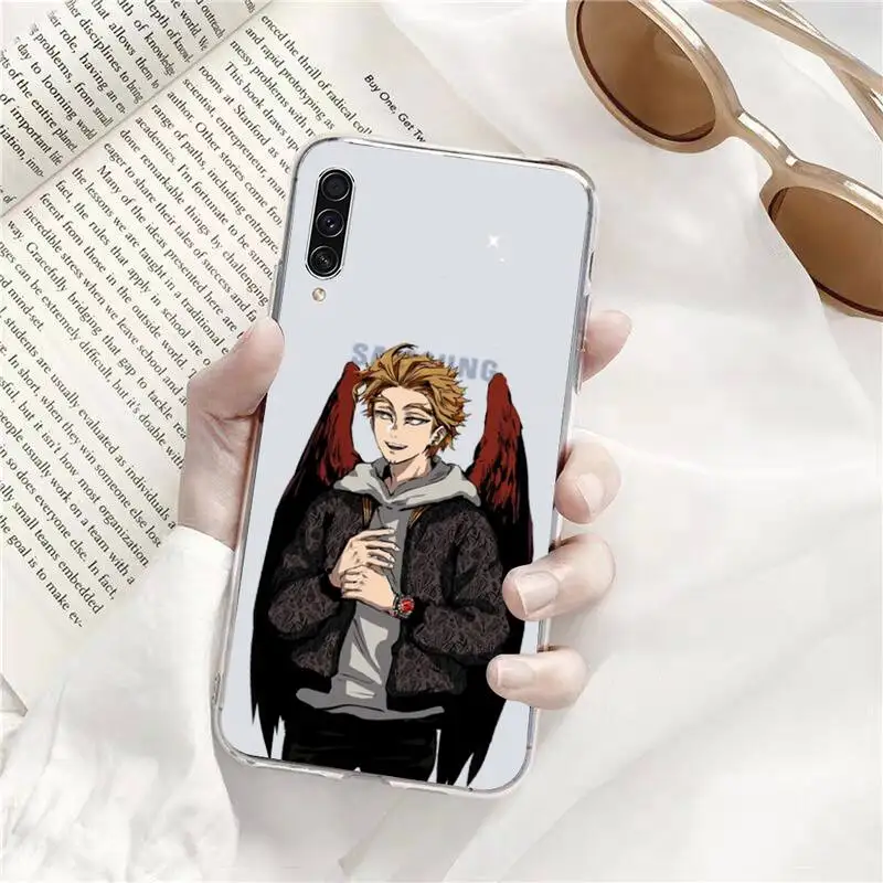 

Hawks Coat Anime cool Phone Cases Transparent for Samsung A71 S9 10 20 HUAWEI p30 40 honor 10i 8x xiaomi note 8 Pro 10t 11