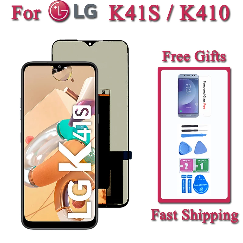 Экран для LG K41S K410 ЖК-дисплей LMK410EMW LMK410HM LMK410BMW дисплей кодирующий преобразователь