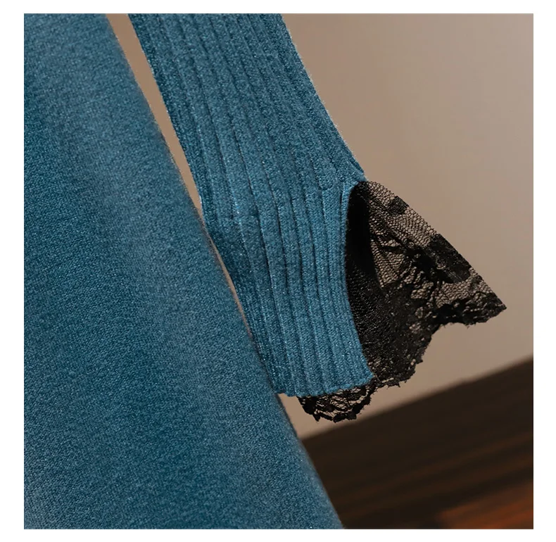 HAMALIEL элегантные женские вязаные длинные платья с кружевным бантом новый