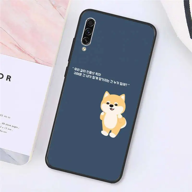 

Japanese cute cartoon corgi animal Phone Case For Samsung galaxy A S note 10 7 8 9 20 30 31 40 50 51 70 71 21 s ultra plus