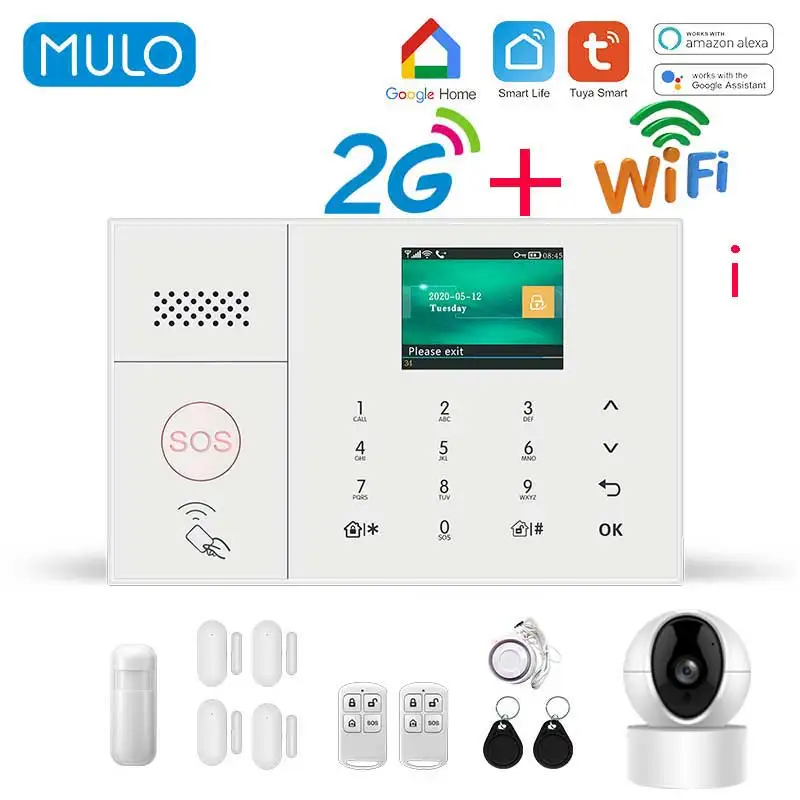 Система сигнализации MULO GSM с Wi Fi Беспроводная охранная система для дома бизнеса