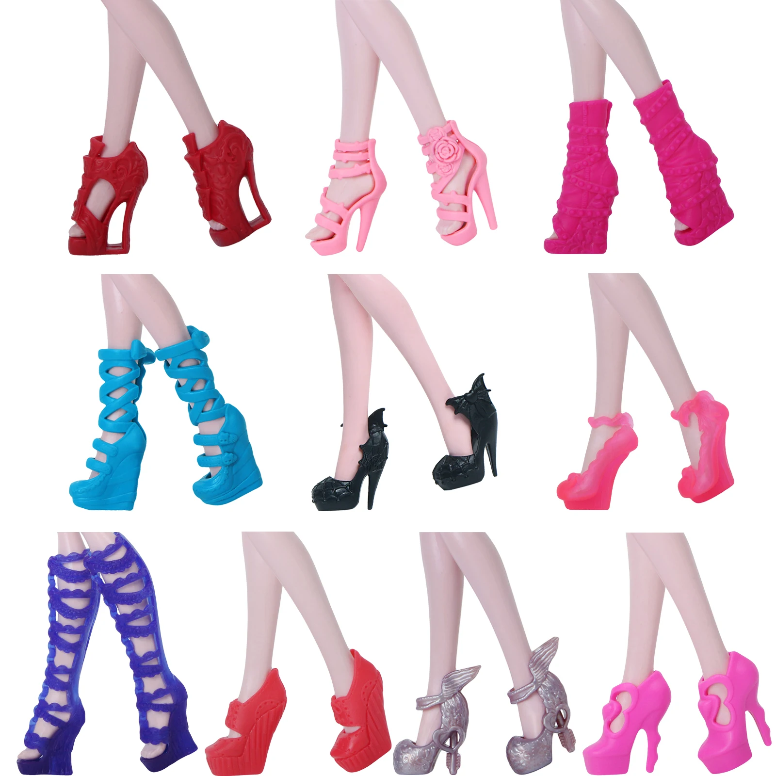 1 шт. зимние ботинки на высоком каблуке|Куклы| |