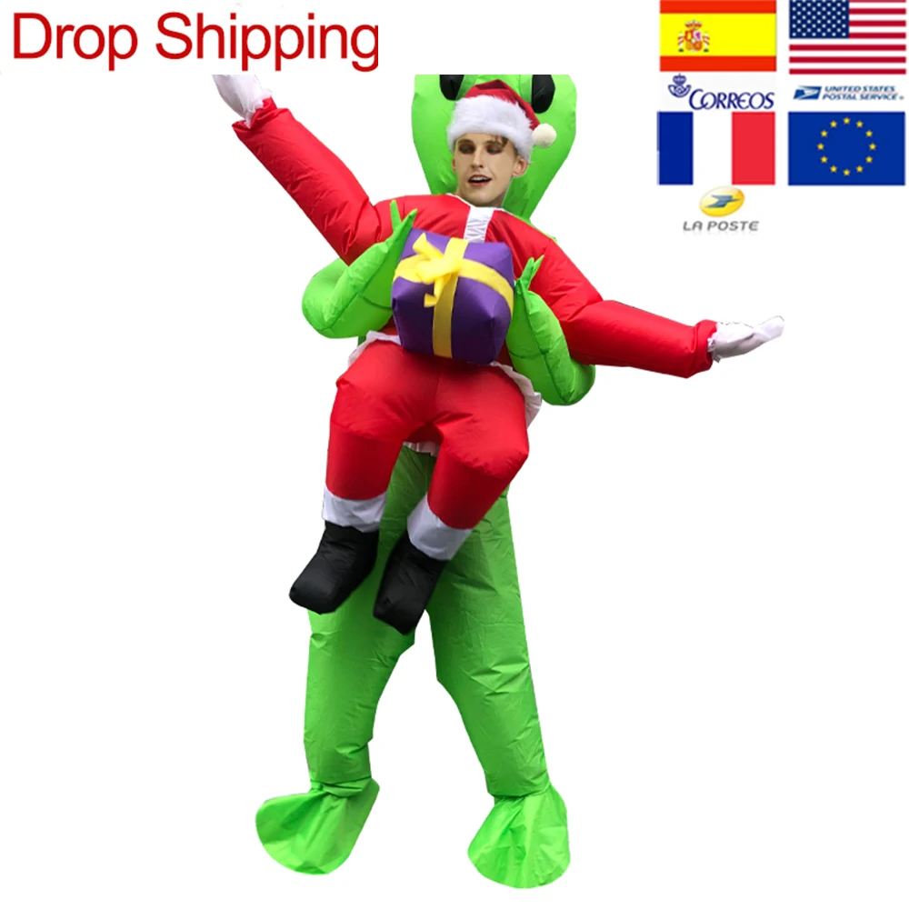 Надувной костюм в виде инопланетянина для женщин и мужчин одежда косплея