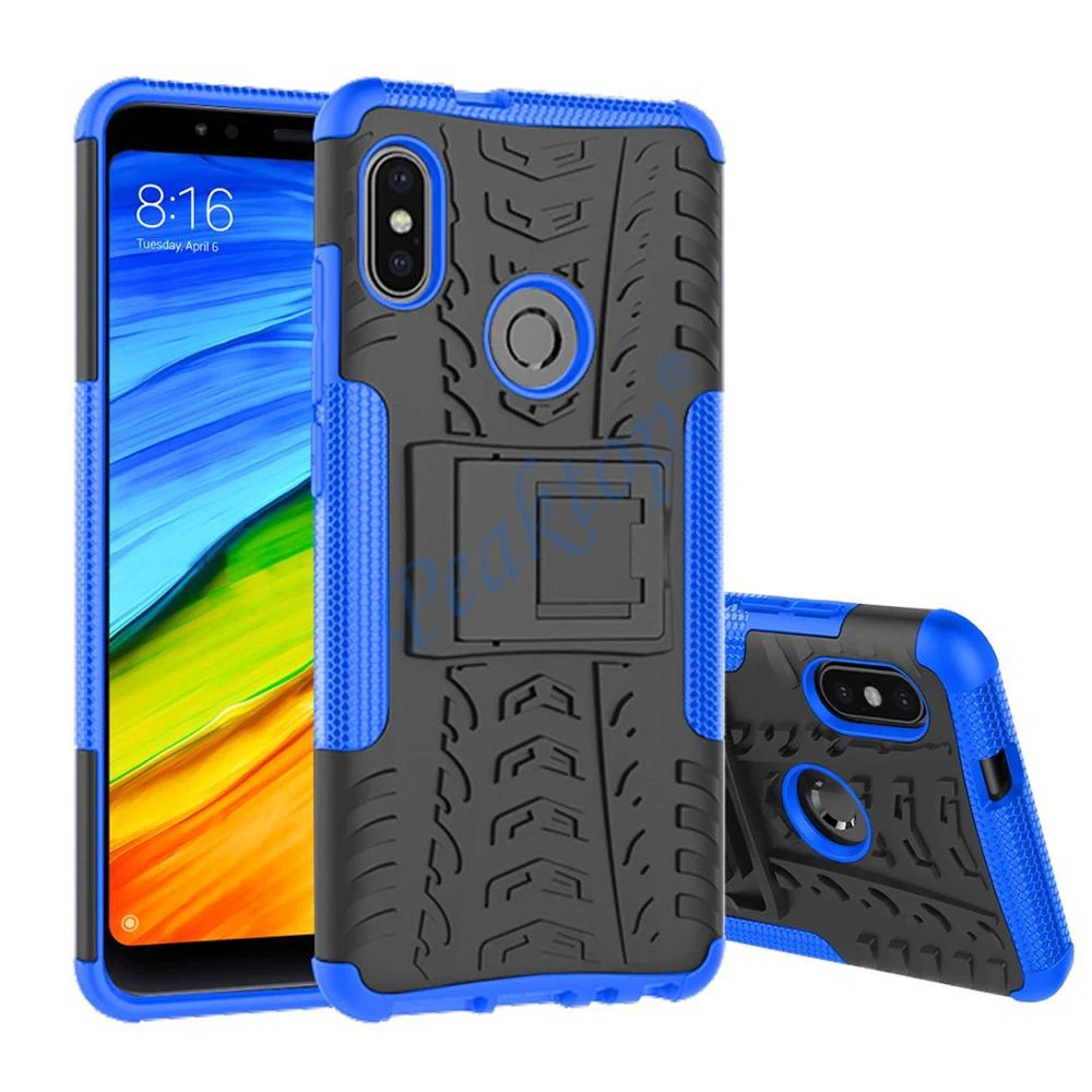 

Противоударный чехол для Xiaomi Redmi Note 5, защитный чехол, двухслойный защитный жесткий силиконовый чехол-подставка для телефона Redmi Note5, чехол