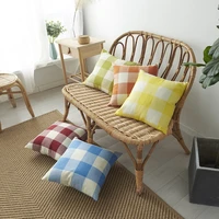 plaid striped throw pillow covers sofa chair decorative linen cushions cover red blue pillowcase 30x5040x4045x4555x5560x60cm