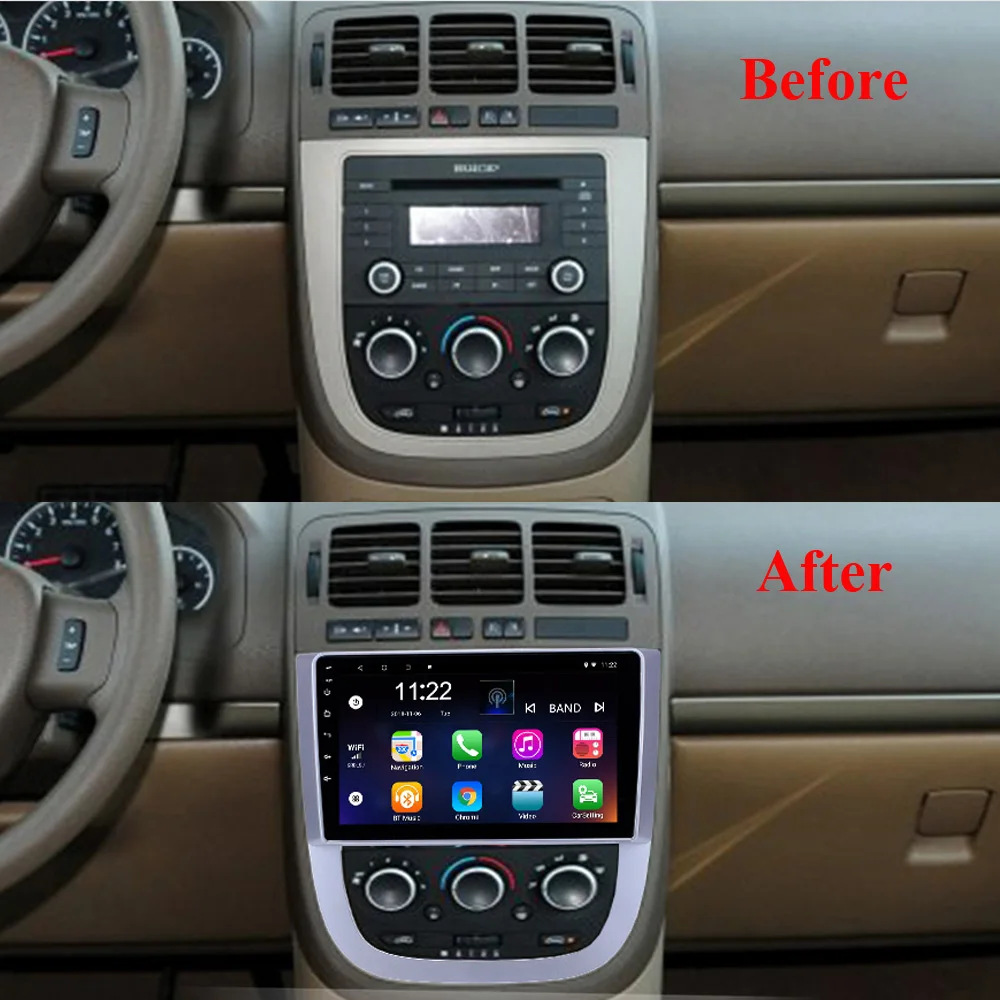 Для Buick FirstLand GL8 2005 2012 2 Din автомобильное радио Android 10 RDS DSP 9 дюймов сенсорный экран GPS