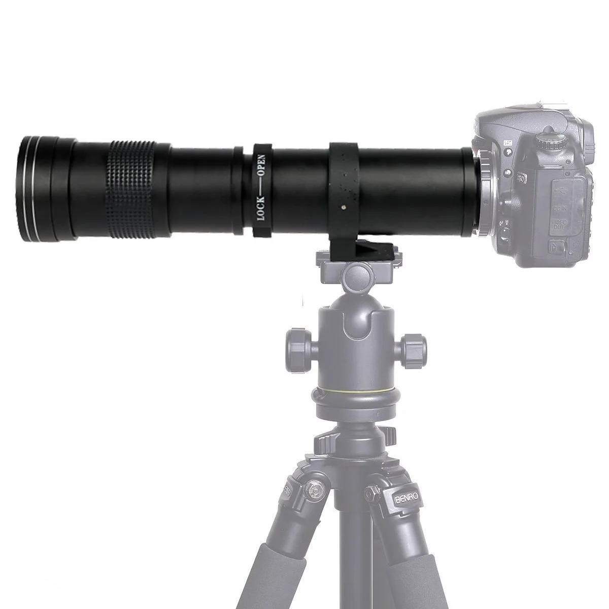 Freya 420-800 мм F/8,3-16 супер телеобъектив ручной зум объектив для Canon sony Nikon Pentax DSLR камеры