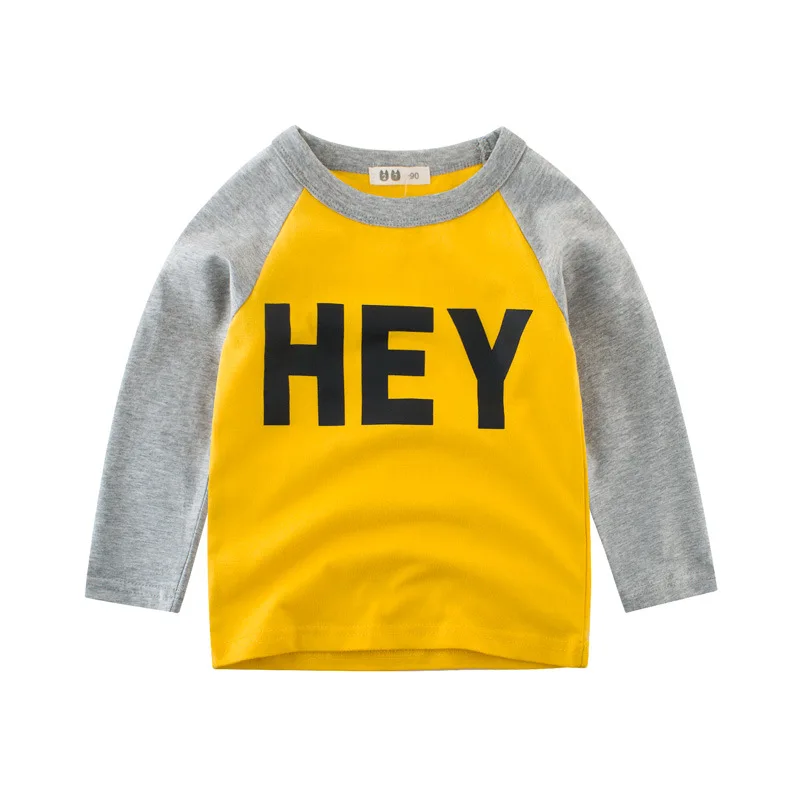 

2021 Fashion Children Printed Clothes For Boys Cotton Soft Girls T-shirts Kids Toddlers Characters Sports Long Sleeve Casual Tee