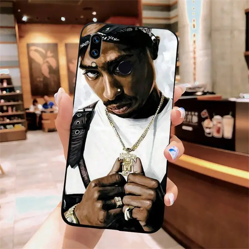 

Rapper 2pac Singer Tupac shell Phone Case For Xiaomi Redmi note 7 8 9 t k30 max3 9 s 10 pro lite