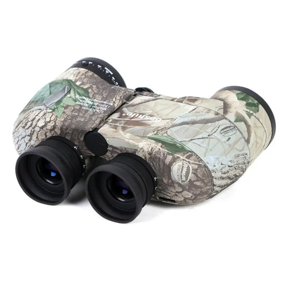 Russian military telescope 10X50 with compass maple leaf camouflage binocular high-fold HD microlight night vision navigation |