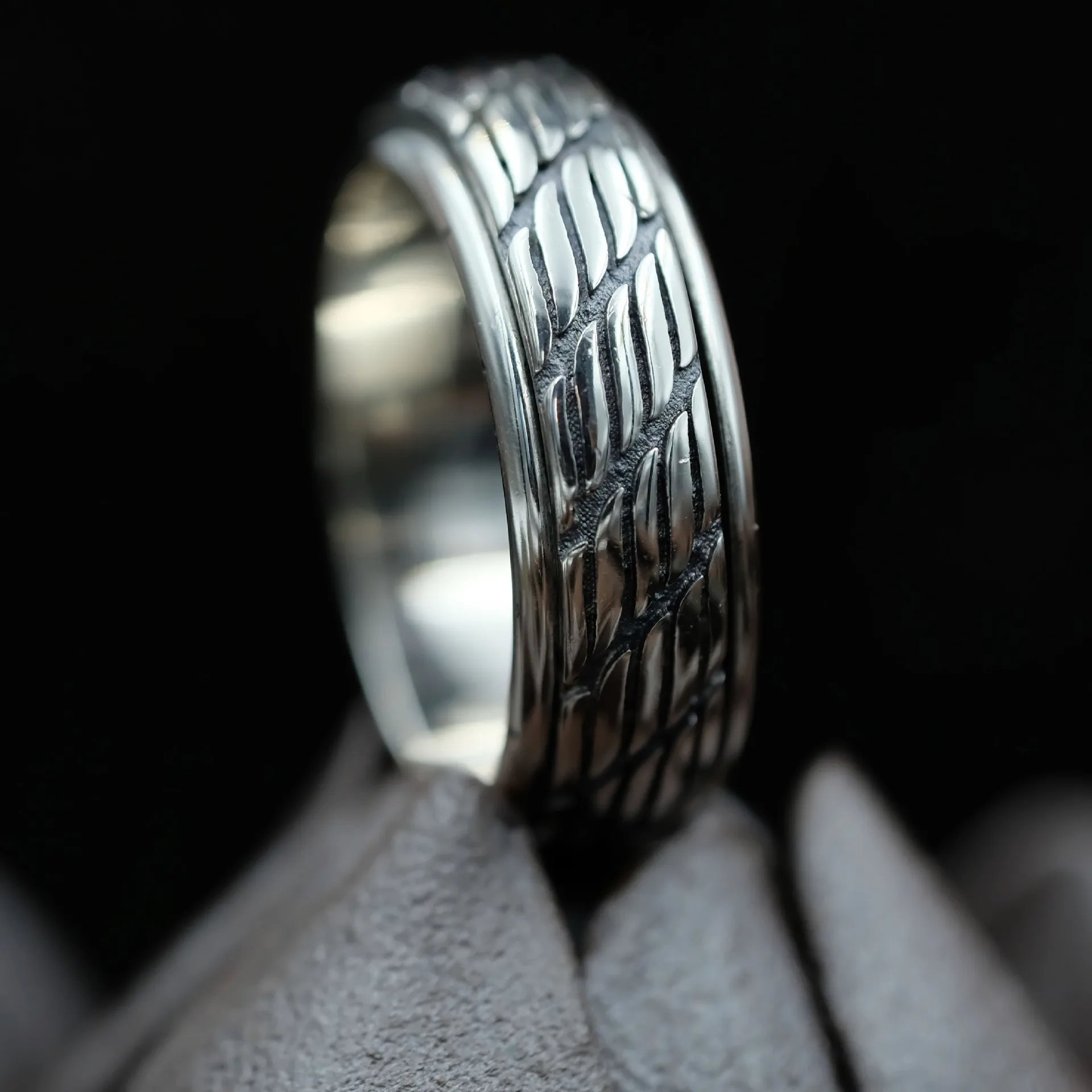 Кольца для влюбленных из тибетского серебра вращающиеся кольца 925 пробы с