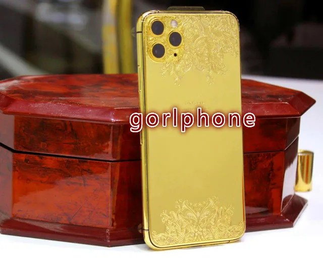 2020 отличное качество роскошное для телефона 11 pro max 24k Платиновый Корпус Шасси