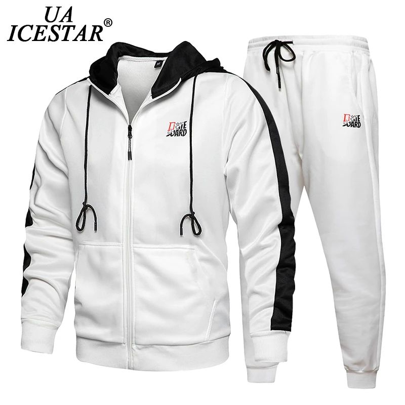 Новинка 2020 повседневный мужской спортивный костюм с капюшоном + спортивные штаны