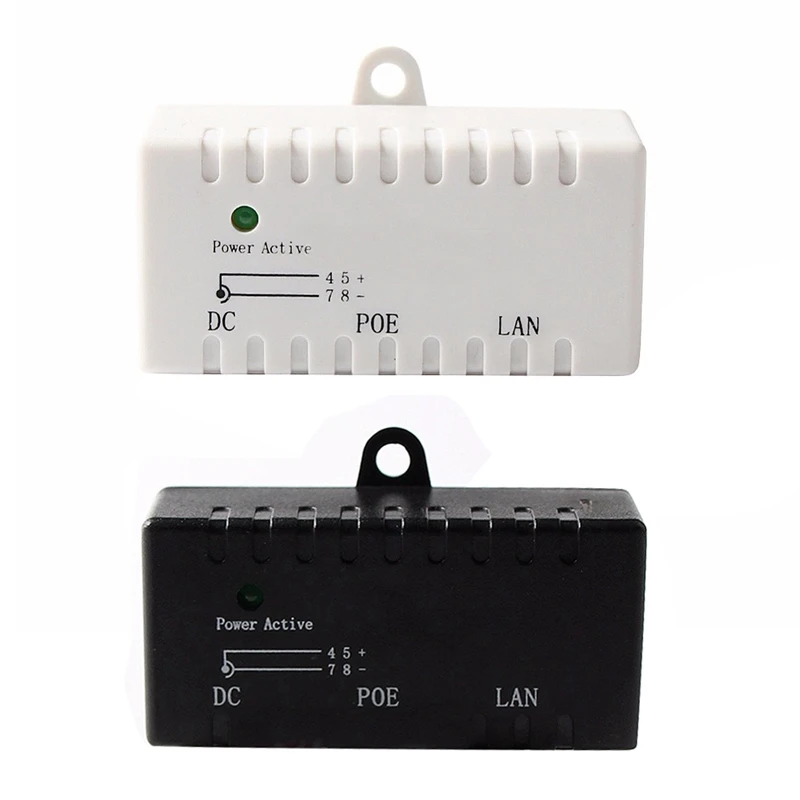 Poe Splitter Injector Rj45 Dc 5.5Mm x 2.1Mm Input Passive Adapter Connector For Ip Network Camera | Безопасность и защита