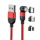Магнитный зарядный кабель 3 А, USB-кабель Type-C для Samsung S20, S10, Xiaomi 11, Redmi 10, мобильный телефон, зарядное устройство, шнур USB C