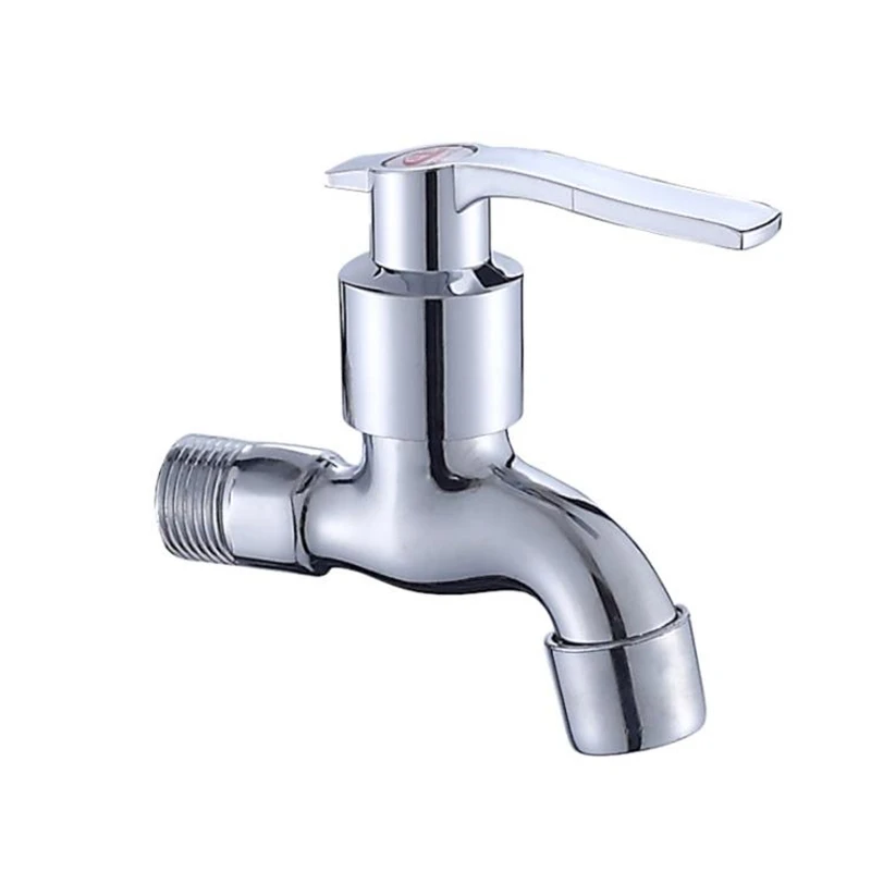 

1PC Quick Opening Faucet Net Nozzle 1/2' 3/4’ Water Inlet Port Mop Pool Faucet Znic