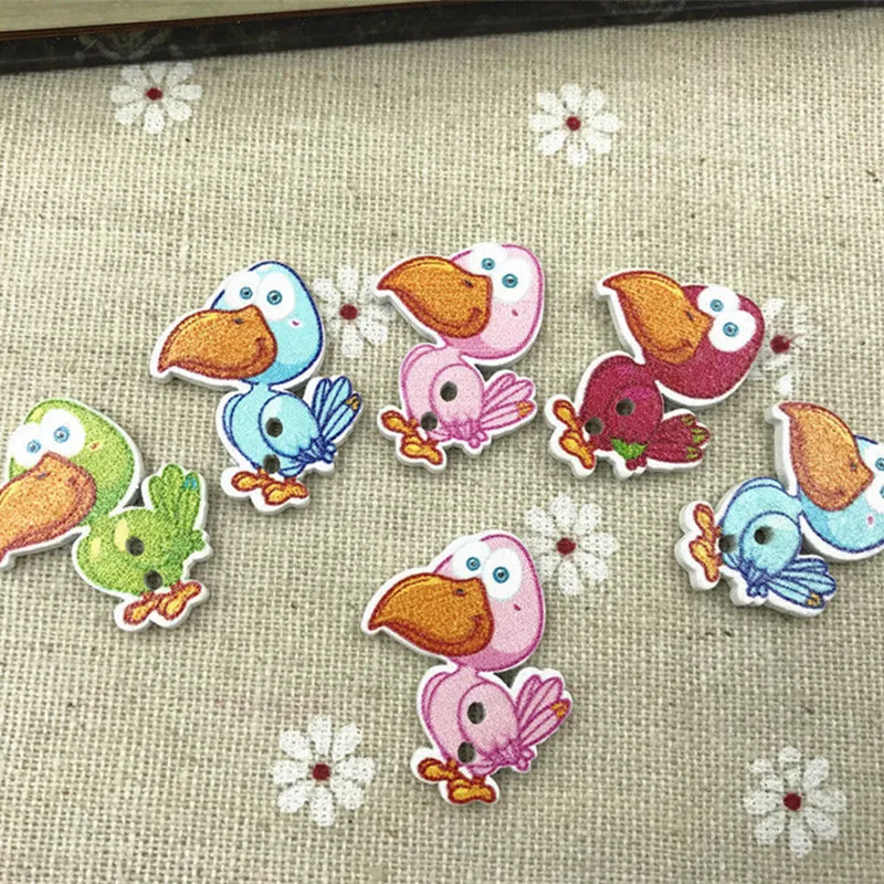 Деревянные кнопки для шитья и скрапбукинга 100 шт.|Пуговицы| |