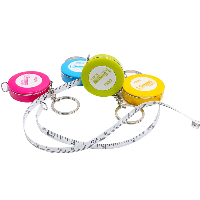 1 5 м Выдвижная мерная рулетка мини конфетный цвет швейная брелок сантиметр для