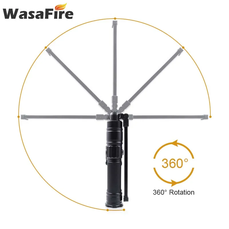 Waterproof COB Led Lanterna Foldable Magetic Flashlights Rotate Working Light USB Rechargeable 5 Modes Torch Lamp For Camping | Лампы и