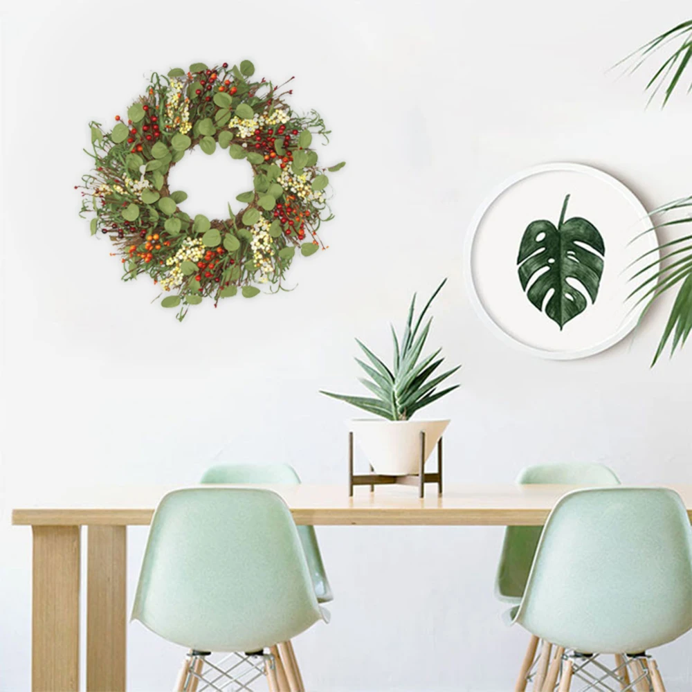 

Artificial Flower Wreath European Style Wall Hanging Party Home Decor For Decorating Weddings Parties 50cm Window Wedding