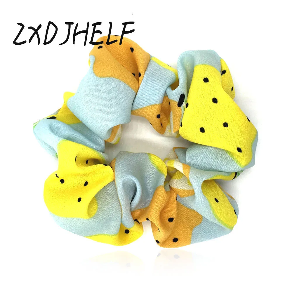 Женская резинка для волос ZXDJHELF винтажная эластичная с принтом фруктов и лимона