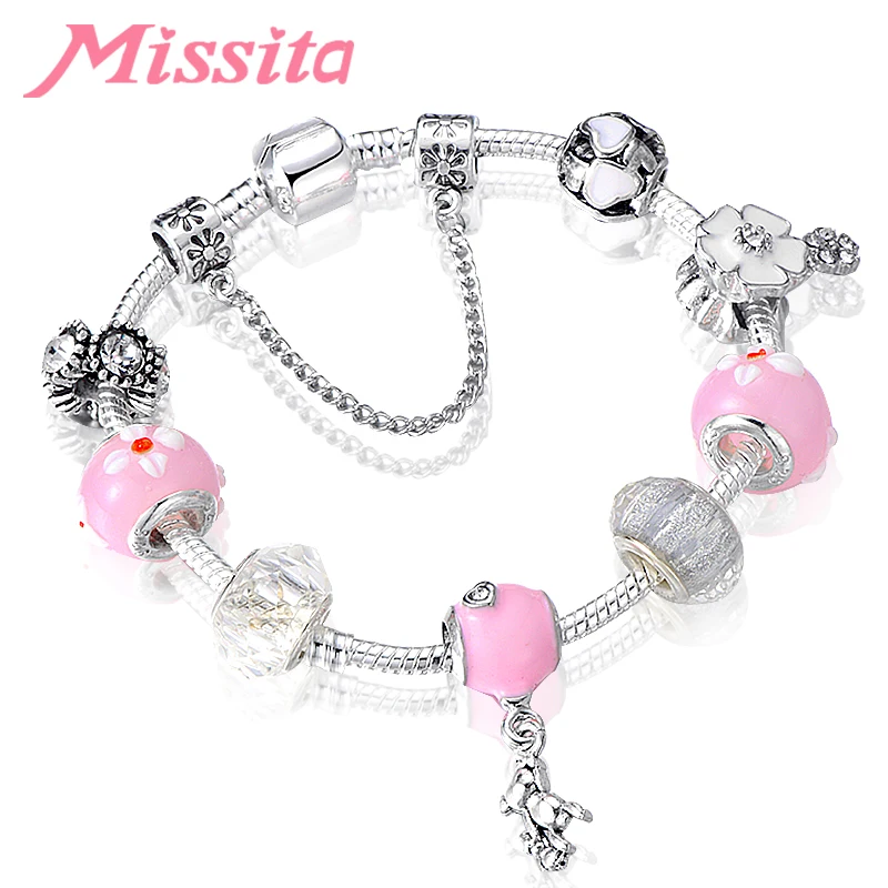 MISSITA оригинальный трендовый очаровательный браслет в виде милого медведя с