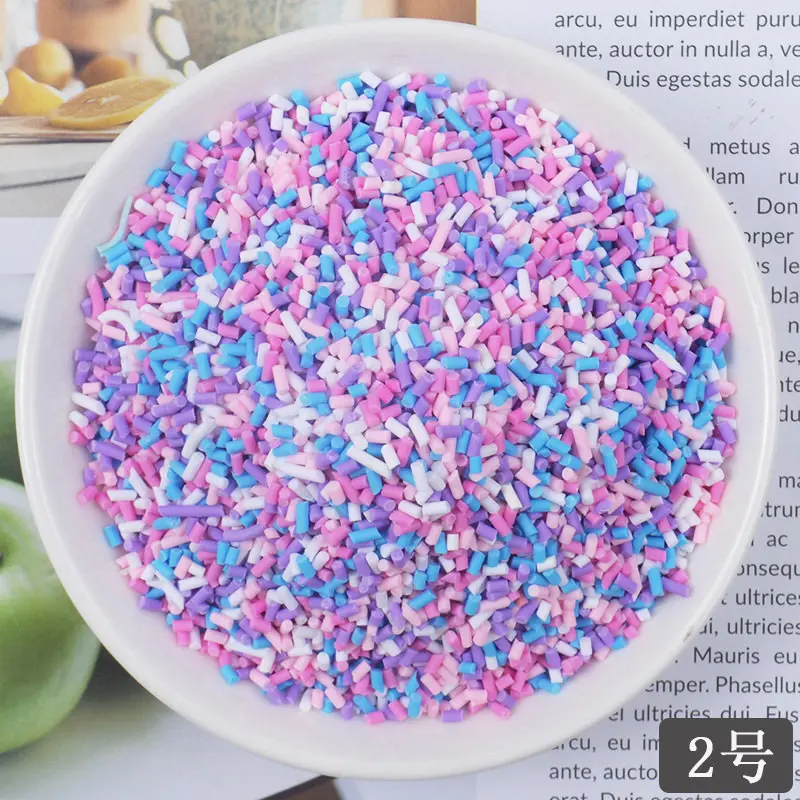 Slime toy 2 20 г поддельные спринклеры украшения для слайма наполнитель DIY slime поставщиком моделирование конфеты торт десерт Аксессуары игрушка для детей подарок - Цвет: Slime toy 2