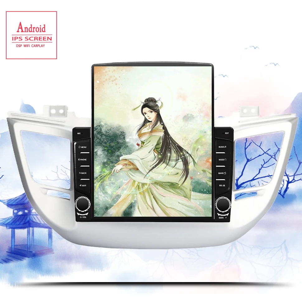 Автомагнитола 2 Din, Android 10,0, мультимедийный плеер для Hyundai/IX35/TUCSON 2015, 2016, 2017, головное устройство, Wi-Fi, автомобильный DVD, Gps-навигатор