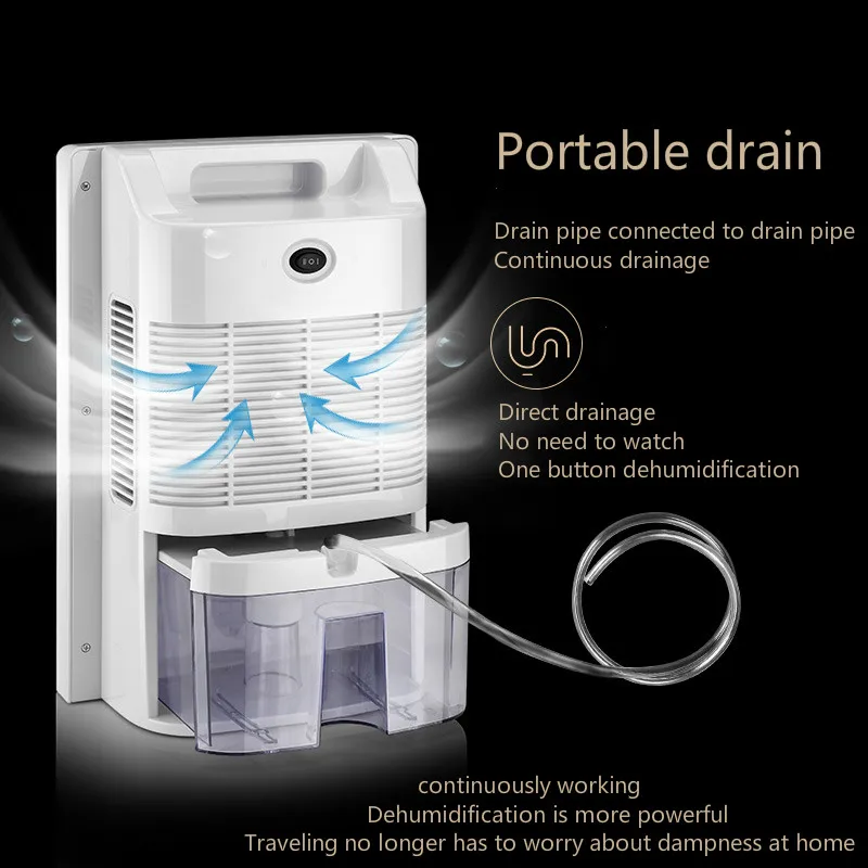 

Dehumidifier Moisture Absorber Indoor Dehumidifier Basement Moisture Absorber Mute Remote Control Timing External Water Pipe