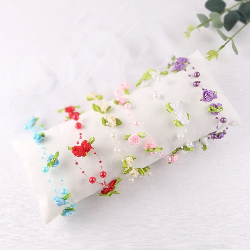 

Baby Flower Faux Pearl Headband Princess Headwear Hair Accessories Newborn Photography Props Hair Band