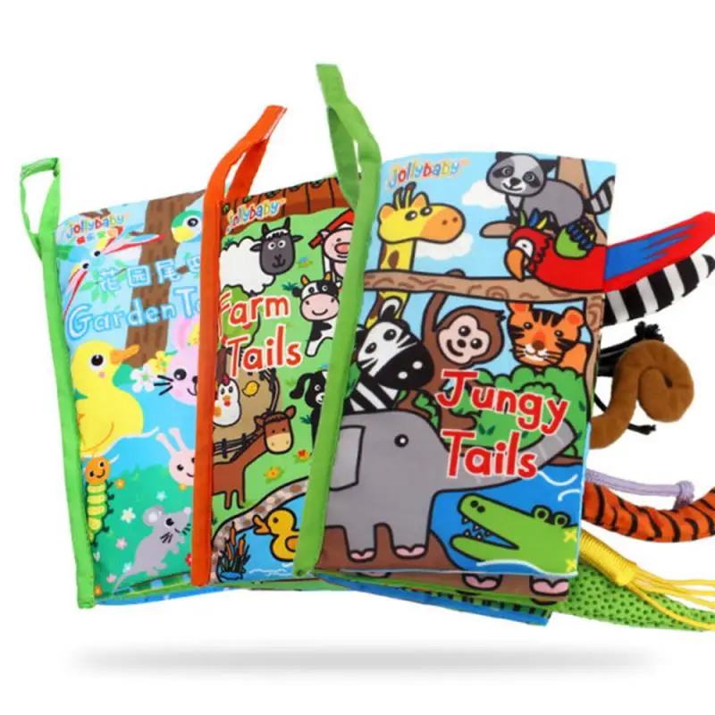 Новые детские книги книжки из мягкой ткани животных новорожденных малышей и