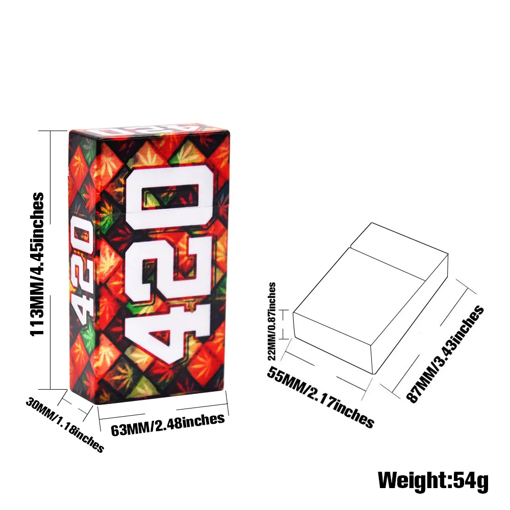 Пластиковый чехол HONEYPUF для сигарет табака тонких модный футляр портативные