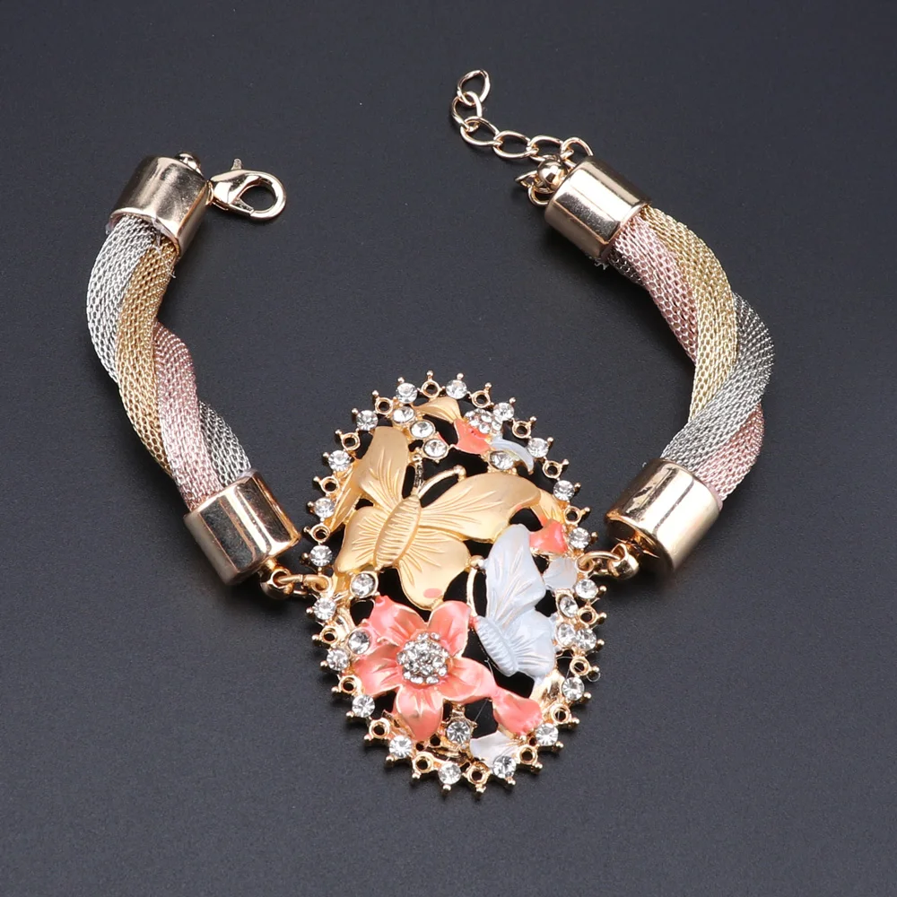 African Beads Women Necklace Earrings Bracelet Ring Jewelry Set For Gold Color Ethiopian Wedding Party Gifts | Украшения и
