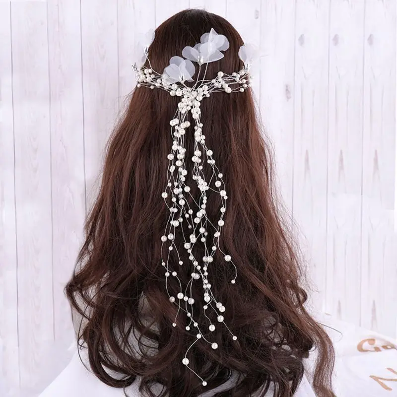 

Bride Hairpins Rhinestone Pearl Women Jewelry Headwear Hair Decoration Wedding