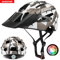 cycling helmet with led light bicycle helmets for men mountain road bike helmet integrally molded mtb casco bicicleta hombre