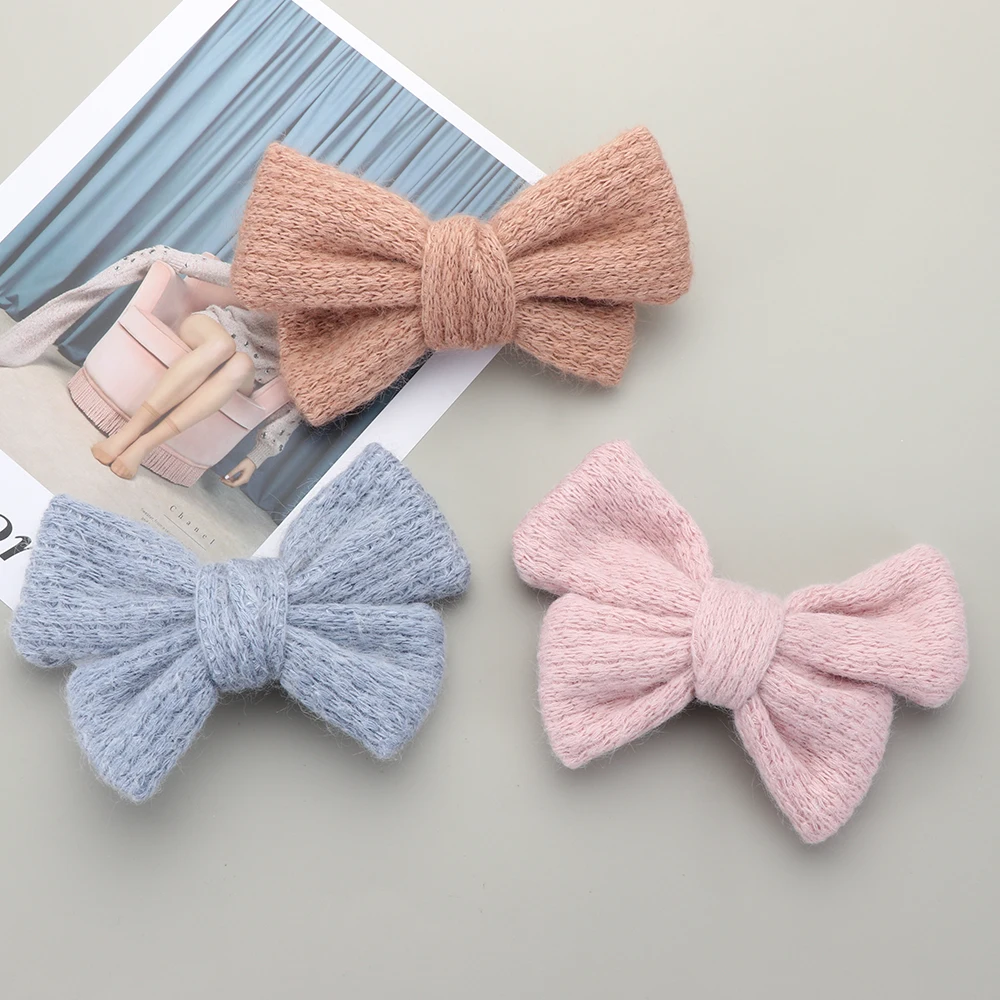 1 шт мульти Стиль домашние тапочки из плюша с бантиком волос Цвет заколки узел для