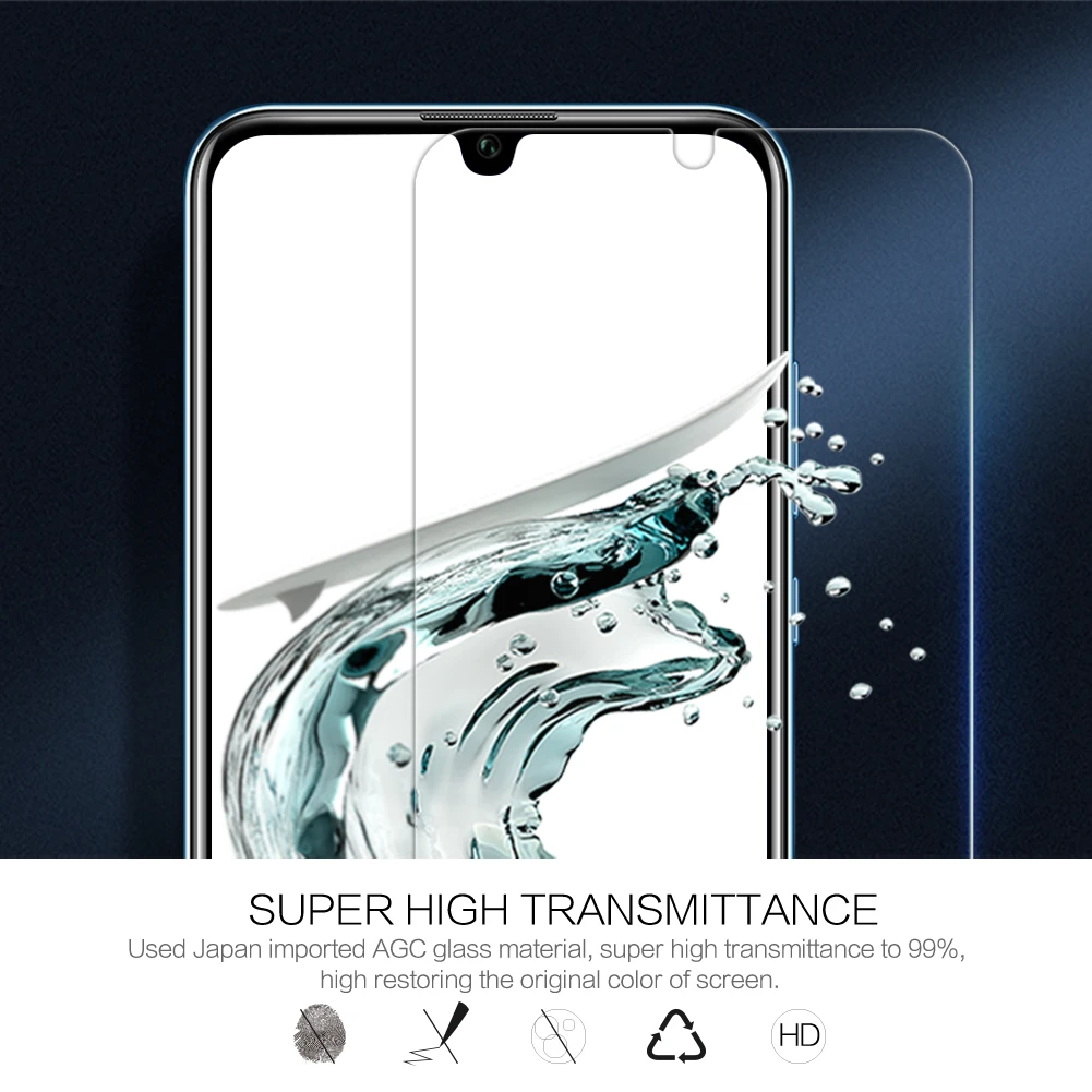 Huawei Honor 10 облегченное Закаленное стекло протектор экрана Nillkin 9H жесткий прозрачный защитное стекло на huawei P Smart Nilkin
