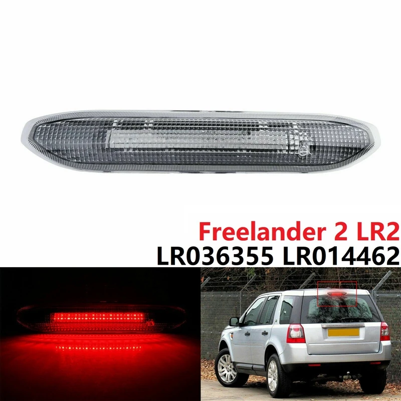

DHBH-White Lens Full LED Rear High Lever Third 3Rd Brake Stop Light Lamp for Land Rover Freelander 2 LR2 2006-2014 LR036355