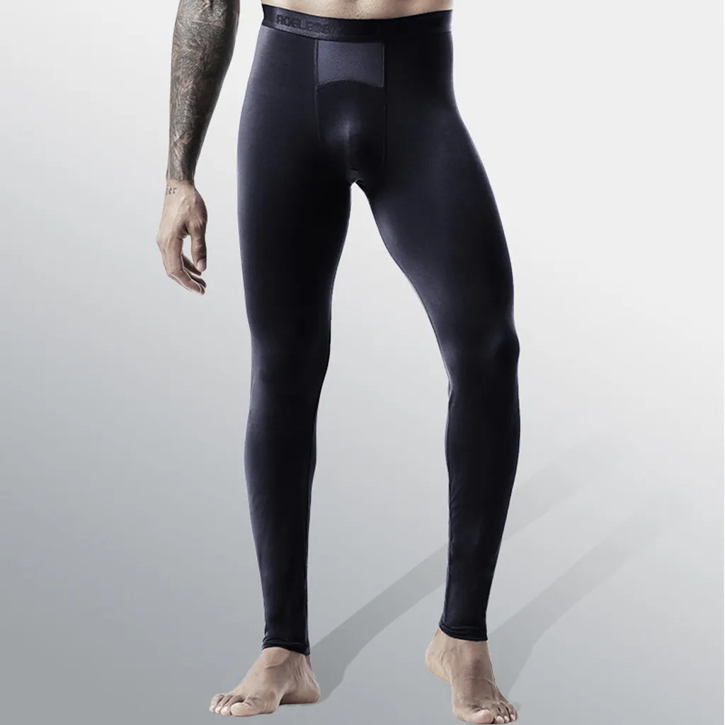 Compression Leggings Men Elastic Gym Fitness Pants Stretch Breathe Thermal Separation Slim Jogging Sport Gh4 | Мужская одежда