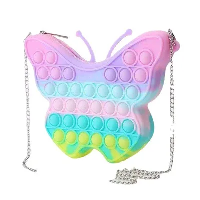 31 стиль Бабочка единорог Радуга Сумка игрушка-антистресс пузырь игрушки для