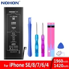 Литий-полимерный аккумулятор NOHON для iPhone SE 8 7 6 4G 6G 7G 8G