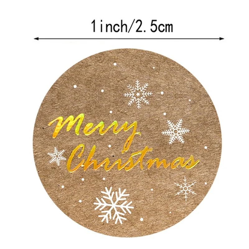 

Merry Christmas DIY Handmade Sticker Package Thank You Label Sealing Stickers Party Festive Decor Supplies Children