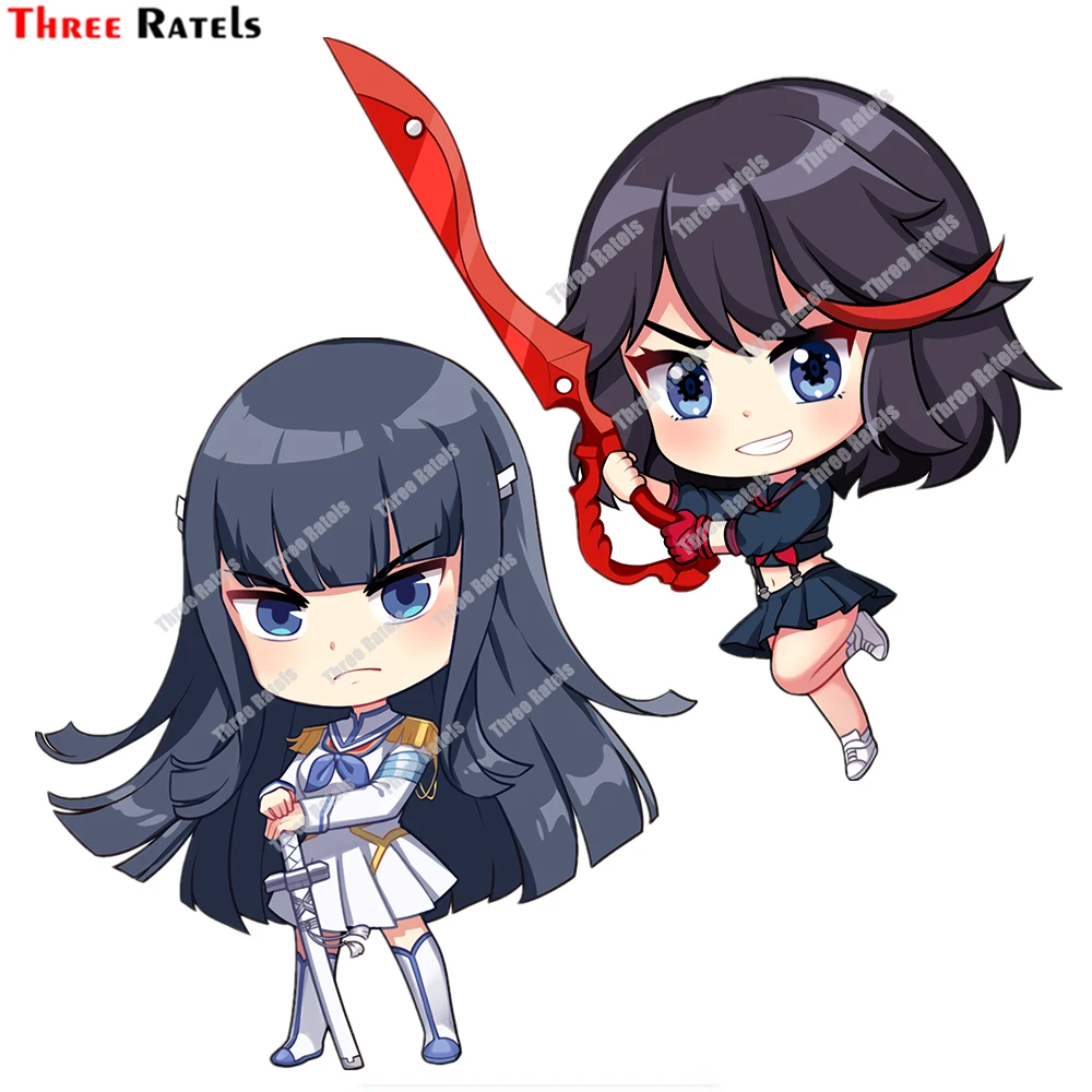 

Three Ratels D426 Anime Cartoon Satuki Chibi Kill la Kill Decal For Passat B5 Car Stickers Vinyl Material Anti Scratch Film