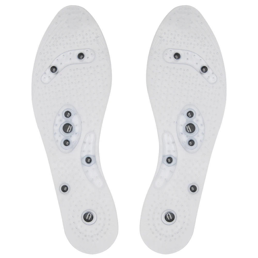 

Aptoco Magnetic Therapy Silicone Insoles Transparent Slimming Insole Massage Foot Care Shoe Pad Sole Unisex