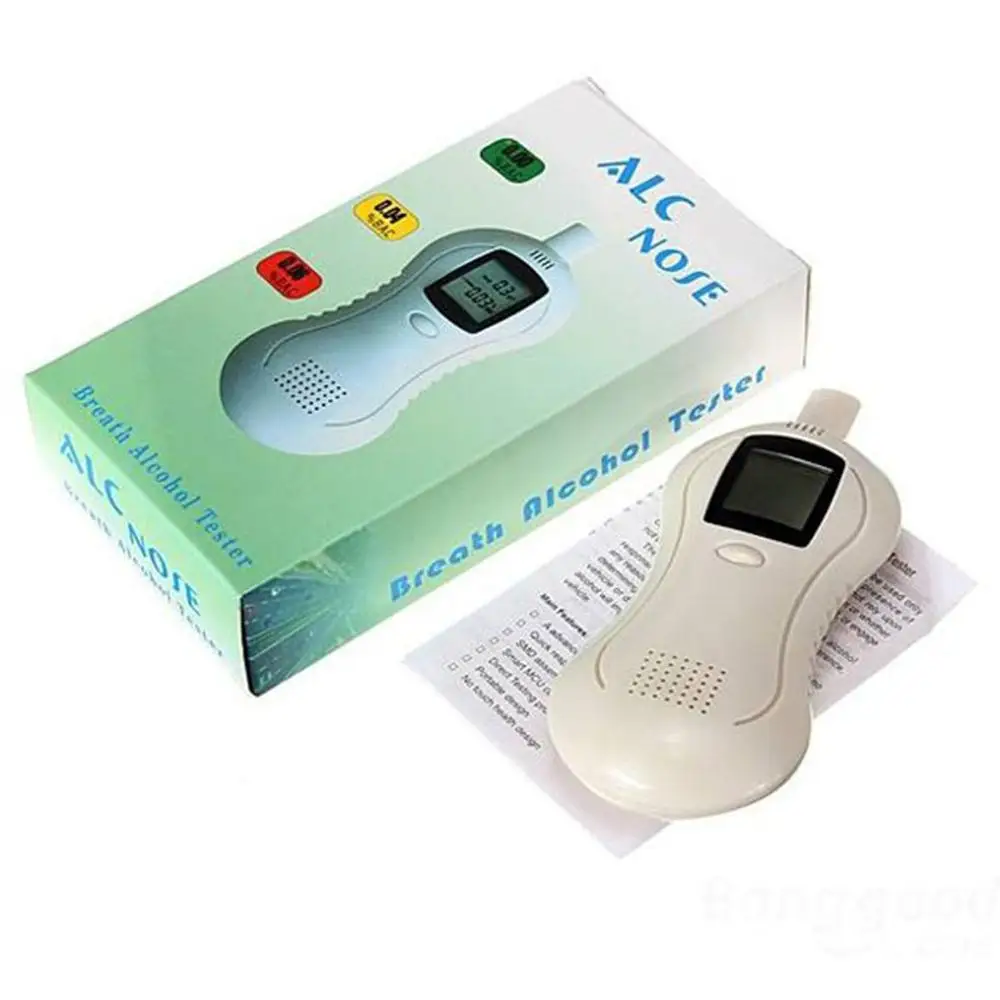 

Portable Alcohol Tester LED Screen Breath Breathalyzer For Personal Professional Use
